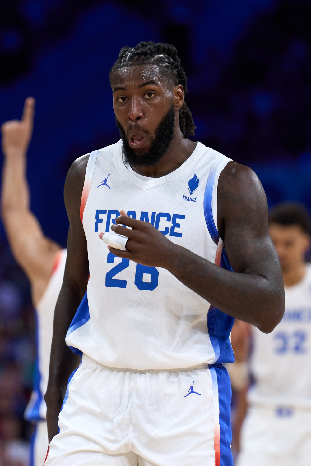 篮球比赛中法国代表队获得冠军