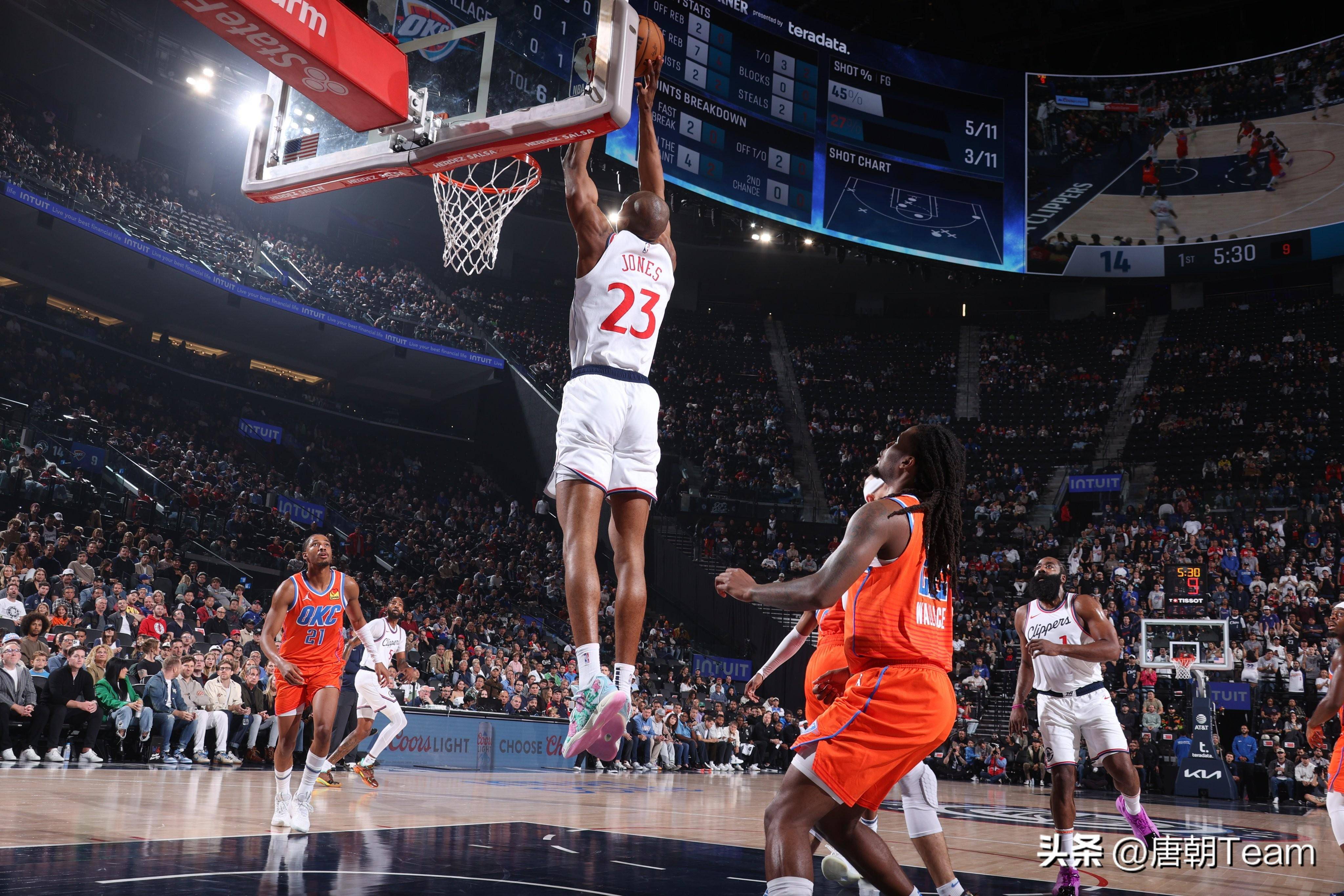 包含快船队主场气氛热烈引发狂欢的词条