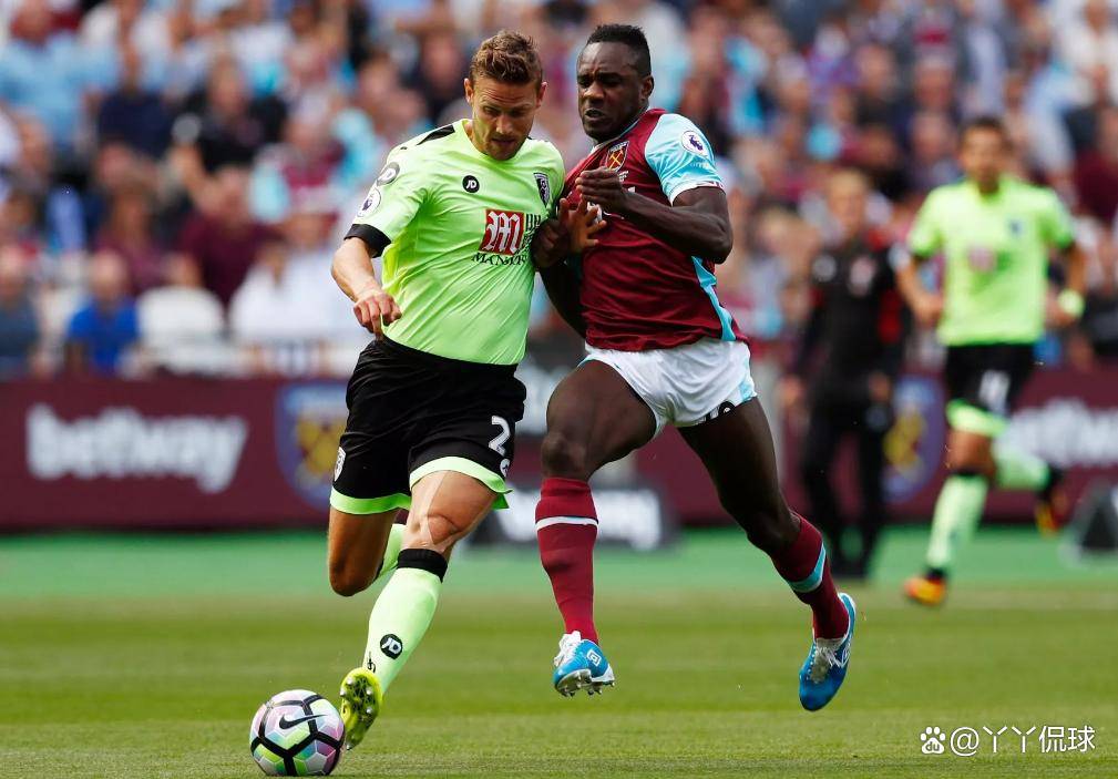 伯恩茅斯客场战平西汉姆，积分略微上涨